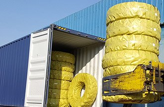 40'HQ Wheel Loader tires for Saudi Arabia